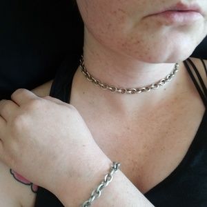 Chain Choker and Bracelet